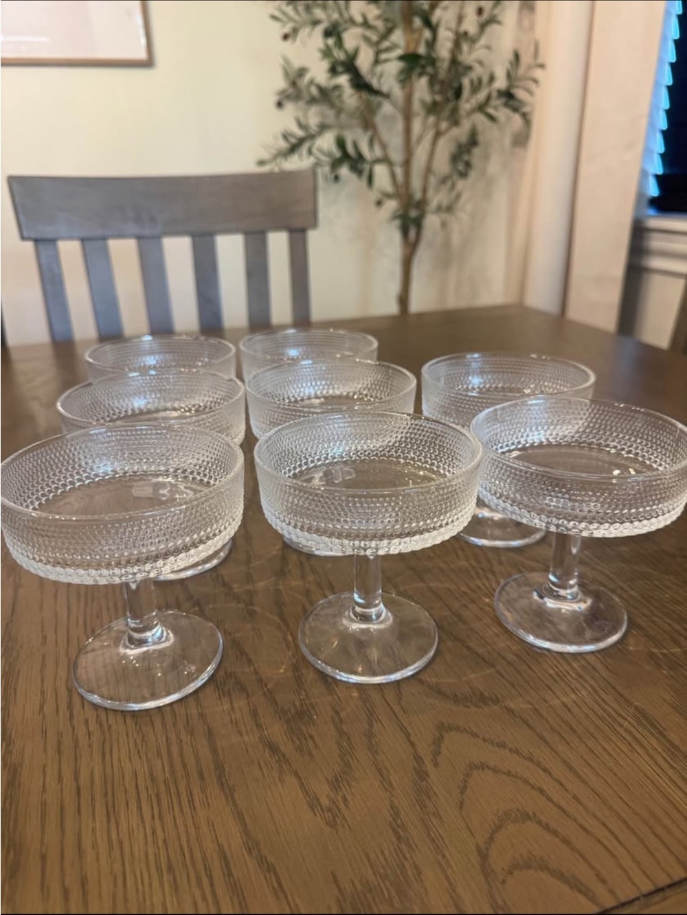 Set of 8 Coupe Glasses